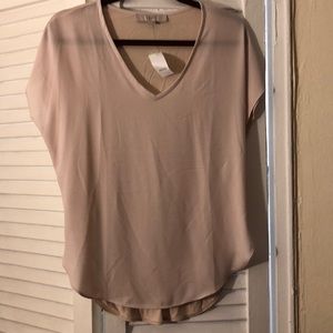 Brand new silk and cotton blush blouse